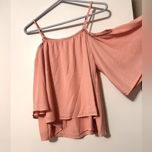 Gianni Bini Pink off the shoulder Blouse